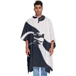 A Minimalist Pattern With Simple Lines And Shapes, Creating A Clean And Modern Aesthetic 06 Men s Hooded Rain Ponchos