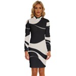 A Minimalist Pattern With Simple Lines And Shapes, Creating A Clean And Modern Aesthetic 06 Long Sleeve Shirt Collar Bodycon Dress