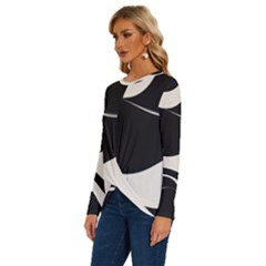 Long Sleeve Crew Neck Pullover Top 