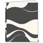 A Minimalist Pattern With Simple Lines And Shapes, Creating A Clean And Modern Aesthetic 06 8  x 10  Hardcover Notebook