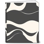 A Minimalist Pattern With Simple Lines And Shapes, Creating A Clean And Modern Aesthetic 06 8  x 10  Softcover Notebook