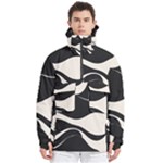 A Minimalist Pattern With Simple Lines And Shapes, Creating A Clean And Modern Aesthetic 06 Men s Pullover Zip Ski and Snowboard Waterproof Breathable Jacket