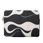 A Minimalist Pattern With Simple Lines And Shapes, Creating A Clean And Modern Aesthetic 06 14  Vertical Laptop Sleeve Case With Pocket