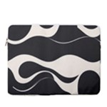 A Minimalist Pattern With Simple Lines And Shapes, Creating A Clean And Modern Aesthetic 06 15  Vertical Laptop Sleeve Case With Pocket