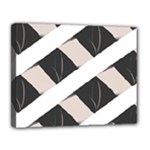 A Minimalist Pattern With Simple Lines And Shapes, Creating A Clean And Modern Aesthetic 07 Canvas 14  x 11  (Stretched)