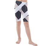 A Minimalist Pattern With Simple Lines And Shapes, Creating A Clean And Modern Aesthetic 07 Kids  Mid Length Swim Shorts