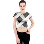 A Minimalist Pattern With Simple Lines And Shapes, Creating A Clean And Modern Aesthetic 07 Crew Neck Crop Top