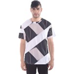 A Minimalist Pattern With Simple Lines And Shapes, Creating A Clean And Modern Aesthetic 07 Men s Sport Mesh T-Shirt