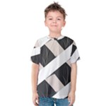 A Minimalist Pattern With Simple Lines And Shapes, Creating A Clean And Modern Aesthetic 07 Kids  Cotton T-Shirt