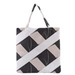 A Minimalist Pattern With Simple Lines And Shapes, Creating A Clean And Modern Aesthetic 07 Grocery Tote Bag