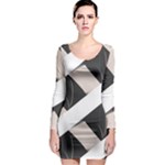 A Minimalist Pattern With Simple Lines And Shapes, Creating A Clean And Modern Aesthetic 07 Long Sleeve Bodycon Dress