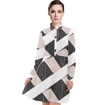 A Minimalist Pattern With Simple Lines And Shapes, Creating A Clean And Modern Aesthetic 07 Long Sleeve Chiffon Shirt Dress