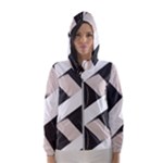 A Minimalist Pattern With Simple Lines And Shapes, Creating A Clean And Modern Aesthetic 07 Women s Hooded Windbreaker