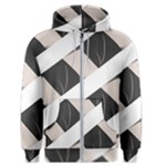 A Minimalist Pattern With Simple Lines And Shapes, Creating A Clean And Modern Aesthetic 07 Men s Zipper Hoodie