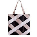 A Minimalist Pattern With Simple Lines And Shapes, Creating A Clean And Modern Aesthetic 07 Zipper Grocery Tote Bag