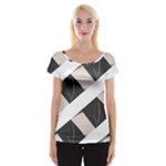 A Minimalist Pattern With Simple Lines And Shapes, Creating A Clean And Modern Aesthetic 07 Cap Sleeve Top