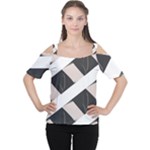 A Minimalist Pattern With Simple Lines And Shapes, Creating A Clean And Modern Aesthetic 07 Cutout Shoulder T-Shirt