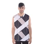 A Minimalist Pattern With Simple Lines And Shapes, Creating A Clean And Modern Aesthetic 07 Men s Basketball Tank Top