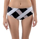 A Minimalist Pattern With Simple Lines And Shapes, Creating A Clean And Modern Aesthetic 07 Reversible Mid-Waist Bikini Bottoms