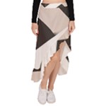 A Minimalist Pattern With Simple Lines And Shapes, Creating A Clean And Modern Aesthetic 07 Asymmetrical Ruffle Hem Skirt 