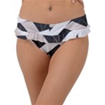 A Minimalist Pattern With Simple Lines And Shapes, Creating A Clean And Modern Aesthetic 07 Frill Bikini Bottoms