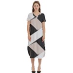 A Minimalist Pattern With Simple Lines And Shapes, Creating A Clean And Modern Aesthetic 07 T-Shirt Midi Dress With Pockets