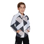 A Minimalist Pattern With Simple Lines And Shapes, Creating A Clean And Modern Aesthetic 07 Kids  Windbreaker