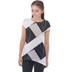 A Minimalist Pattern With Simple Lines And Shapes, Creating A Clean And Modern Aesthetic 07 Cap Sleeve High Low Top