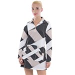 A Minimalist Pattern With Simple Lines And Shapes, Creating A Clean And Modern Aesthetic 07 Women s Long Sleeve Casual Dress