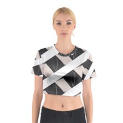 A Minimalist Pattern With Simple Lines And Shapes, Creating A Clean And Modern Aesthetic 07 Cotton Crop Top from ArtsNow.com