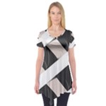 A Minimalist Pattern With Simple Lines And Shapes, Creating A Clean And Modern Aesthetic 07 Short Sleeve Tunic 