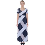 A Minimalist Pattern With Simple Lines And Shapes, Creating A Clean And Modern Aesthetic 07 High Waist Short Sleeve Maxi Dress