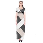 A Minimalist Pattern With Simple Lines And Shapes, Creating A Clean And Modern Aesthetic 07 Short Sleeve Maxi Dress