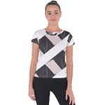 A Minimalist Pattern With Simple Lines And Shapes, Creating A Clean And Modern Aesthetic 07 Short Sleeve Sports Top 