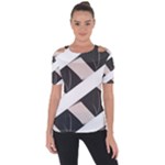 A Minimalist Pattern With Simple Lines And Shapes, Creating A Clean And Modern Aesthetic 07 Shoulder Cut Out Short Sleeve Top