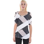 A Minimalist Pattern With Simple Lines And Shapes, Creating A Clean And Modern Aesthetic 07 Wide Neckline T-Shirt