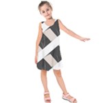 A Minimalist Pattern With Simple Lines And Shapes, Creating A Clean And Modern Aesthetic 07 Kids  Sleeveless Dress