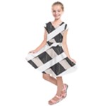 A Minimalist Pattern With Simple Lines And Shapes, Creating A Clean And Modern Aesthetic 07 Kids  Short Sleeve Dress