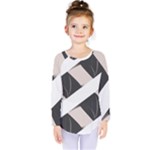 A Minimalist Pattern With Simple Lines And Shapes, Creating A Clean And Modern Aesthetic 07 Kids  Long Sleeve T-Shirt