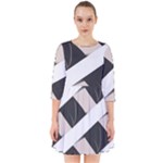 A Minimalist Pattern With Simple Lines And Shapes, Creating A Clean And Modern Aesthetic 07 Smock Dress