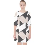 A Minimalist Pattern With Simple Lines And Shapes, Creating A Clean And Modern Aesthetic 07 Quarter Sleeve Pocket Dress