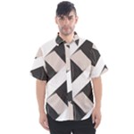 A Minimalist Pattern With Simple Lines And Shapes, Creating A Clean And Modern Aesthetic 07 Men s Short Sleeve Shirt