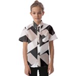 A Minimalist Pattern With Simple Lines And Shapes, Creating A Clean And Modern Aesthetic 07 Kids  Short Sleeve Shirt