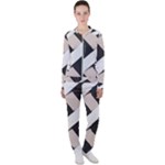 A Minimalist Pattern With Simple Lines And Shapes, Creating A Clean And Modern Aesthetic 07 Casual Jacket and Pants Set