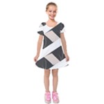 A Minimalist Pattern With Simple Lines And Shapes, Creating A Clean And Modern Aesthetic 07 Kids  Short Sleeve Velvet Dress