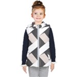 A Minimalist Pattern With Simple Lines And Shapes, Creating A Clean And Modern Aesthetic 07 Kids  Hooded Puffer Vest