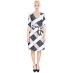 A Minimalist Pattern With Simple Lines And Shapes, Creating A Clean And Modern Aesthetic 07 Wrap Up Cocktail Dress