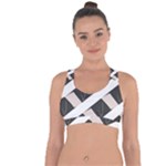 A Minimalist Pattern With Simple Lines And Shapes, Creating A Clean And Modern Aesthetic 07 Cross String Back Sports Bra