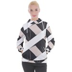 A Minimalist Pattern With Simple Lines And Shapes, Creating A Clean And Modern Aesthetic 07 Women s Hooded Pullover