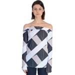 A Minimalist Pattern With Simple Lines And Shapes, Creating A Clean And Modern Aesthetic 07 Off Shoulder Long Sleeve Top